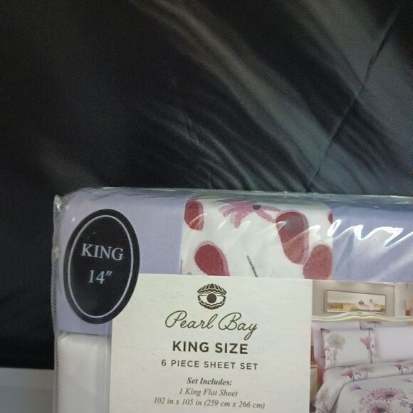 💯🔥PEARL BAY by STEVE MADDEN 6 PIECE SHEET SET KING SIZE MSRP $149.99 🔥🔥NEW - Picture 4 of 6